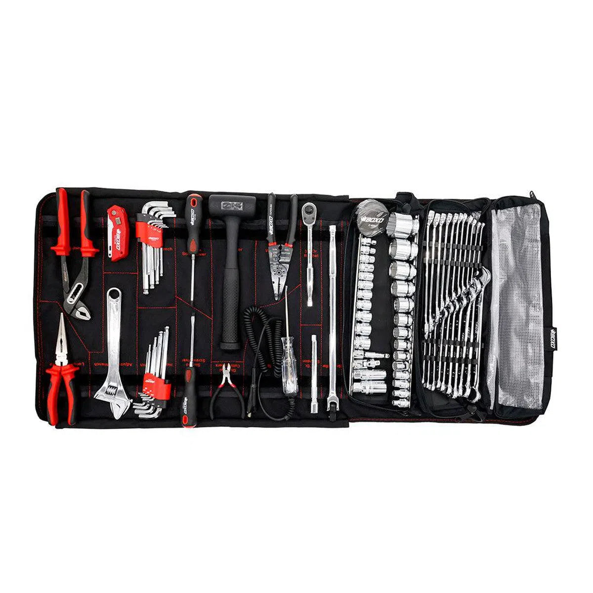 Happybuyes Boat Roll | 82-Piece Metric and SAE Marine Tool Roll and Dry Bag PA922