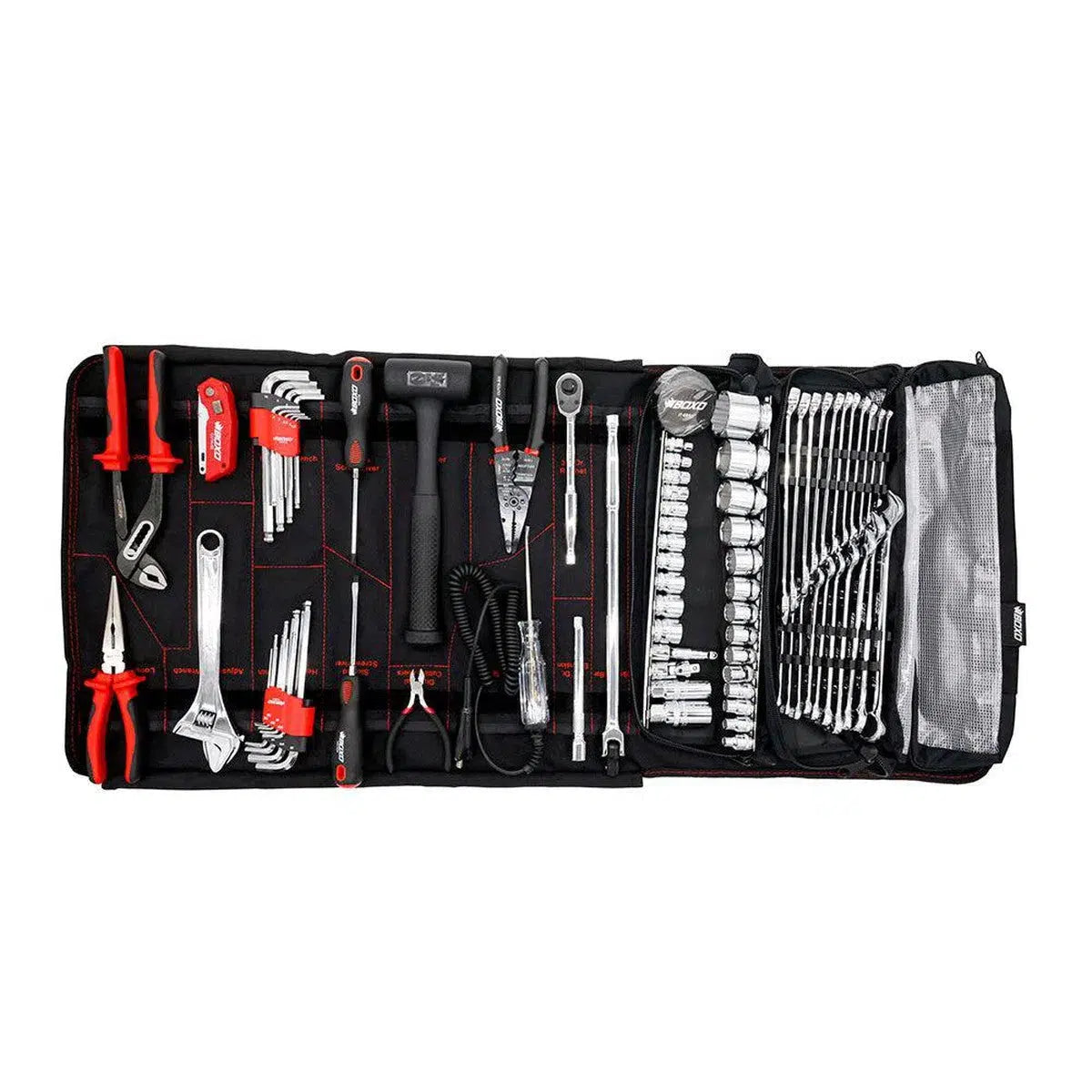 Happybuyes Combo Tool Roll | 82-Piece Metric and SAE Tool Roll and Dry Bag PA922