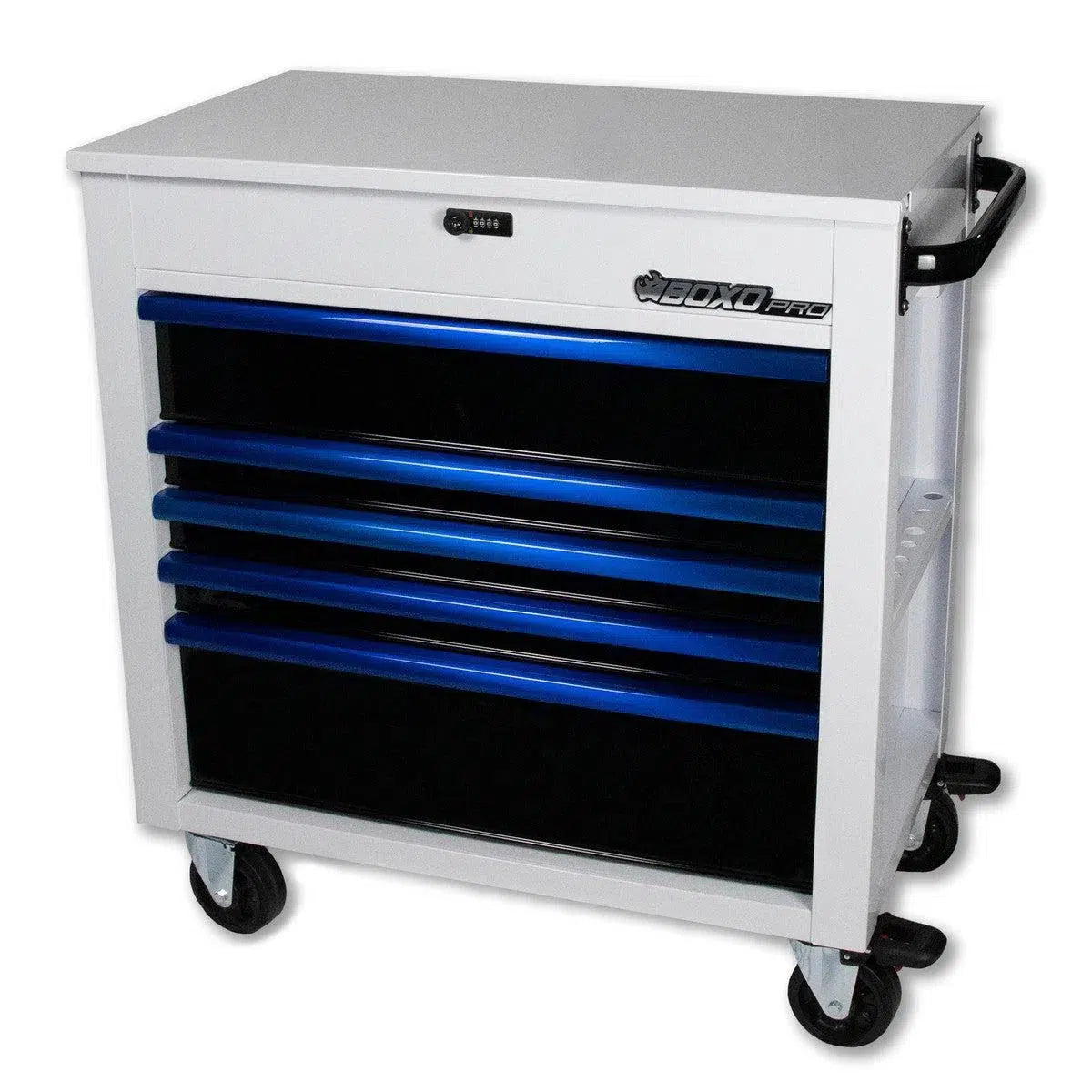 Happybuyes Pro Series | 35" 5-Drawer Flip-Top Service Cart Tool Box UAS341051L-BK-R