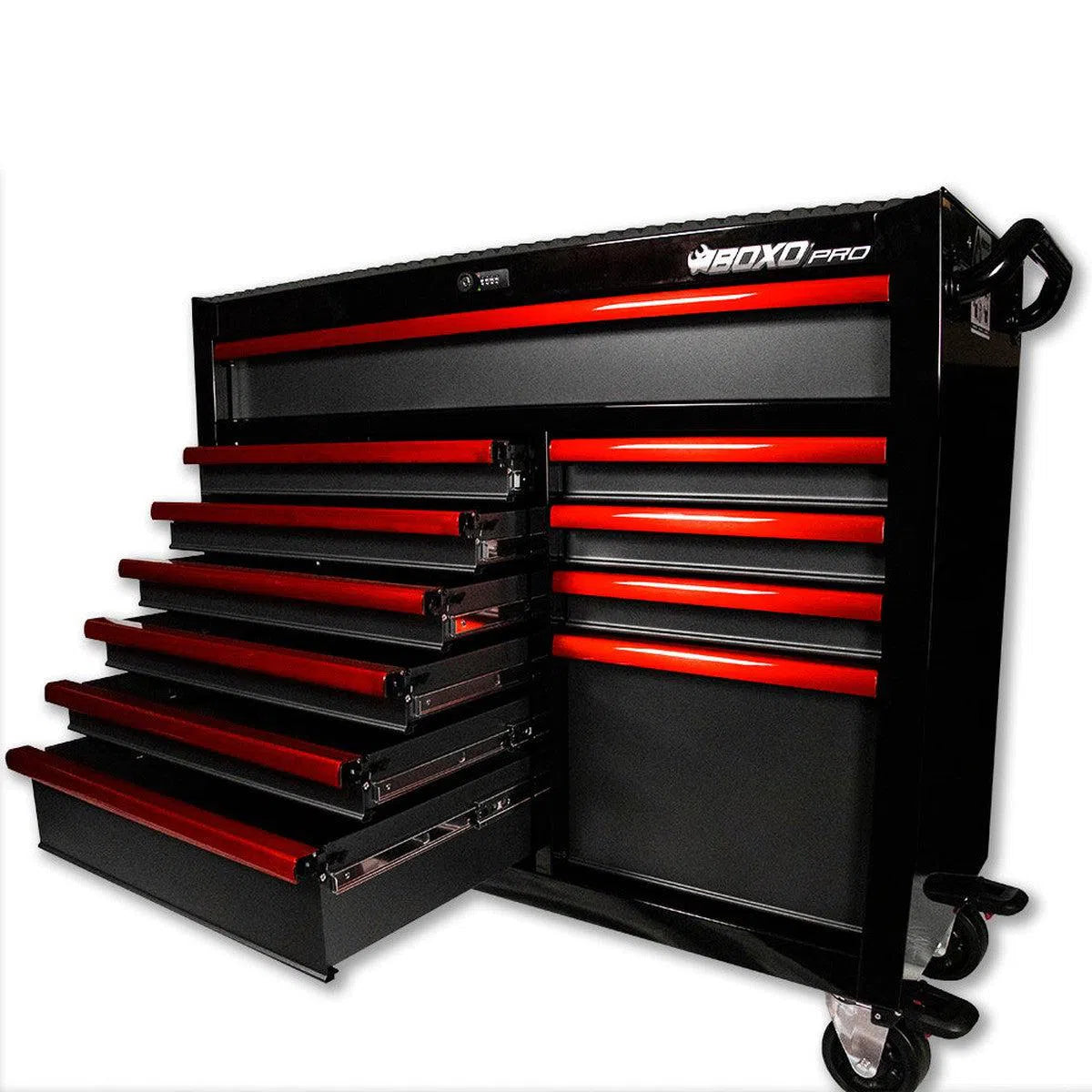 Happybuyes Pro Series | 45" 11-Drawer Rolling Tool Box UAT450111LM-BK-R