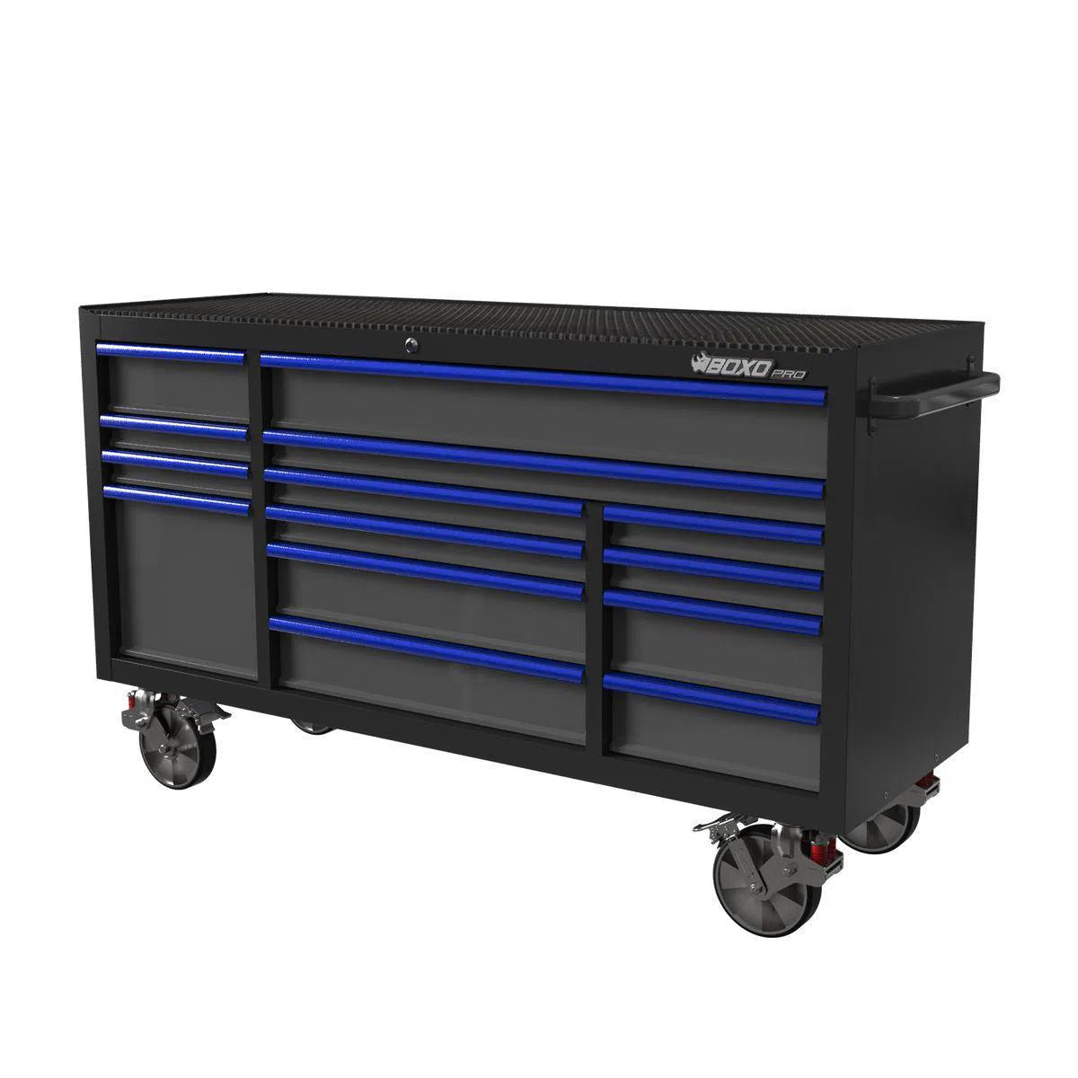 Happybuyes Pro Series | 72" 14-Drawer Rolling Tool Box UATD7214-BK-1-R