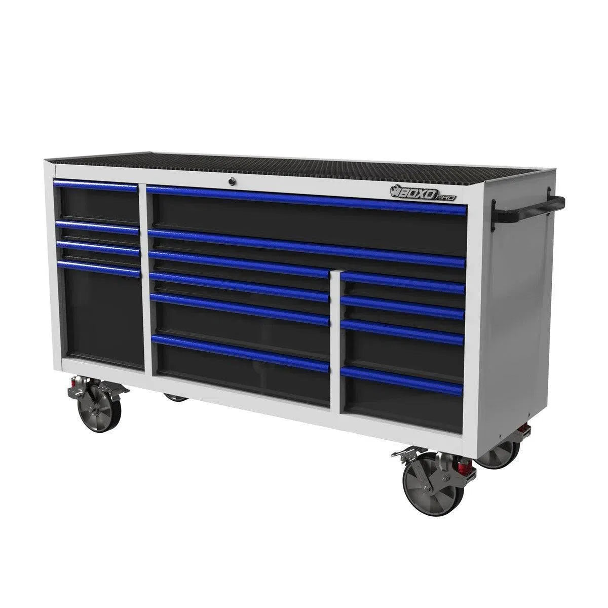 Happybuyes Pro Series | 72" 14-Drawer Rolling Tool Box UATD7214-W-1-B