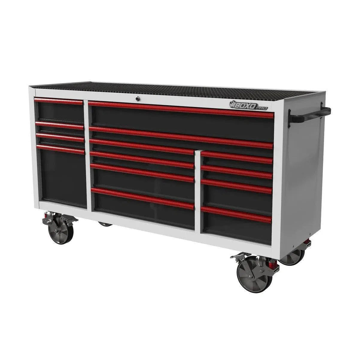 Happybuyes Pro Series | 72" 14-Drawer Rolling Tool Box UATD7214-W-1-R